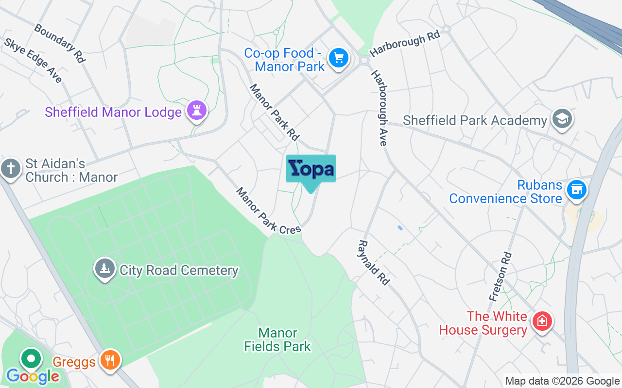 Map showing the location of S2 1WX