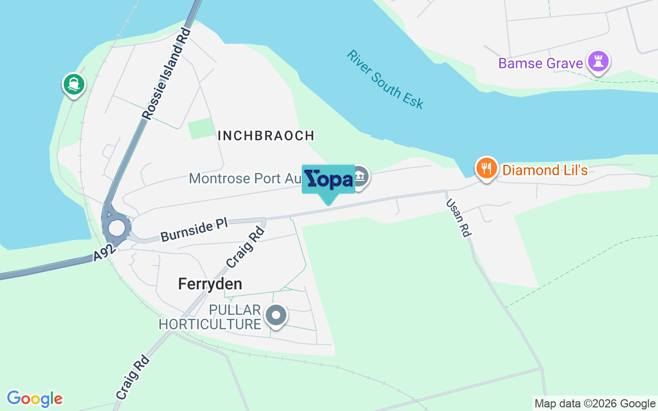 Map showing the location of DD10 9RG