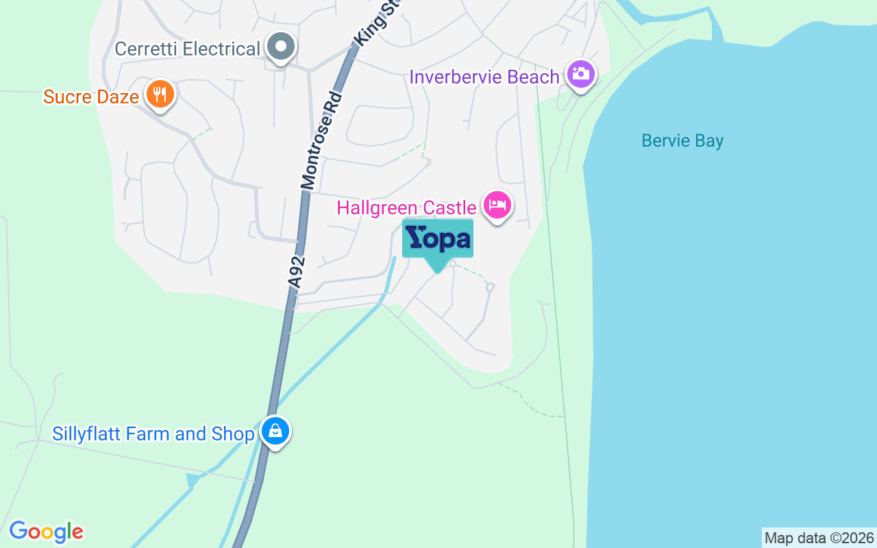 Map showing the location of DD10 0PA