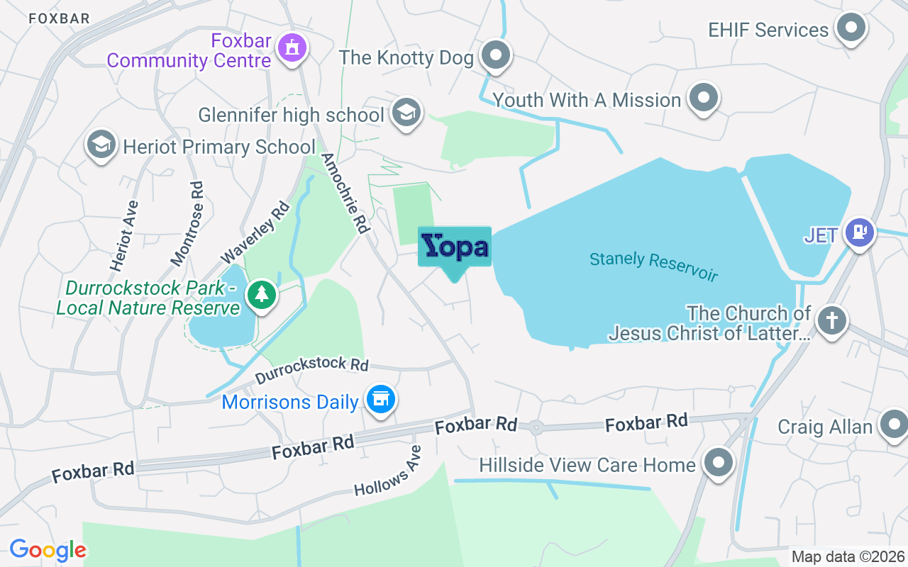 Map showing the location of PA2 0DY