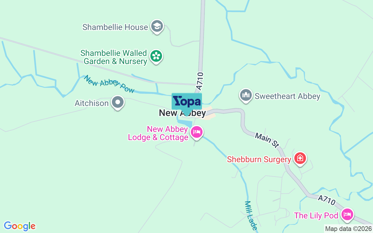 Map showing the location of DG2 8BU