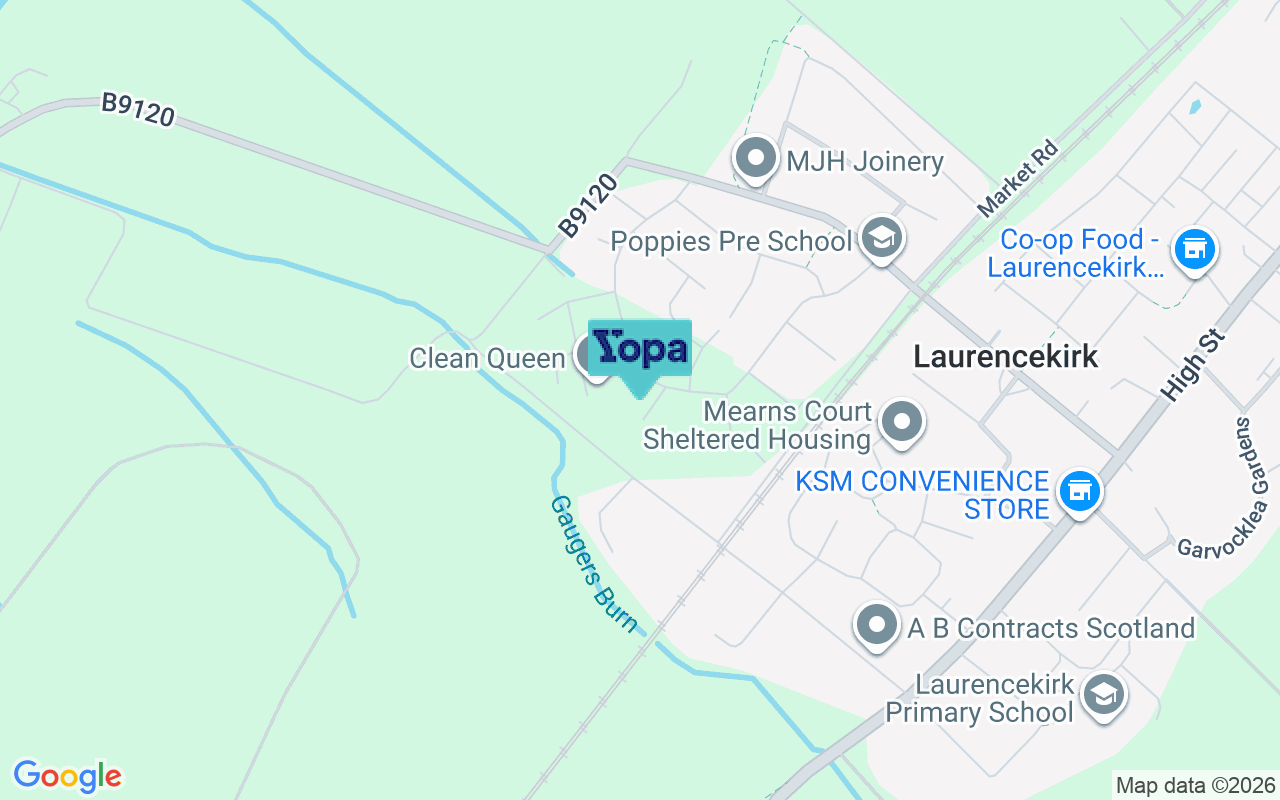 Map showing the location of AB30 1HZ