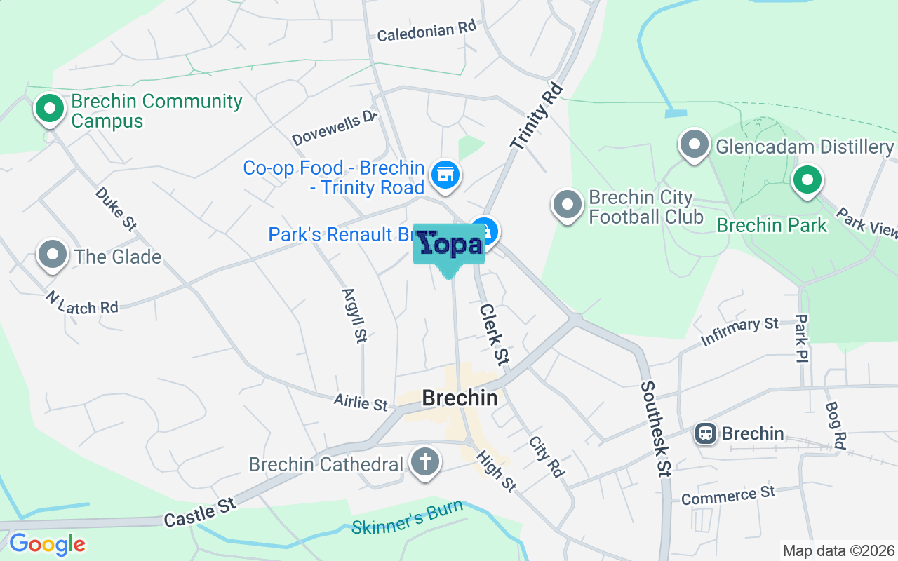 Map showing the location of DD9 6BB