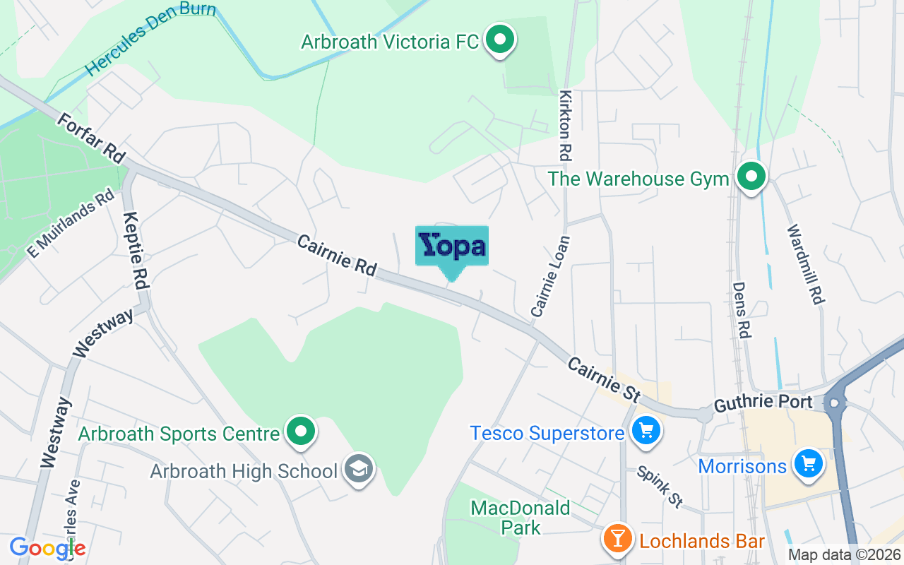 Map showing the location of DD11 3DY
