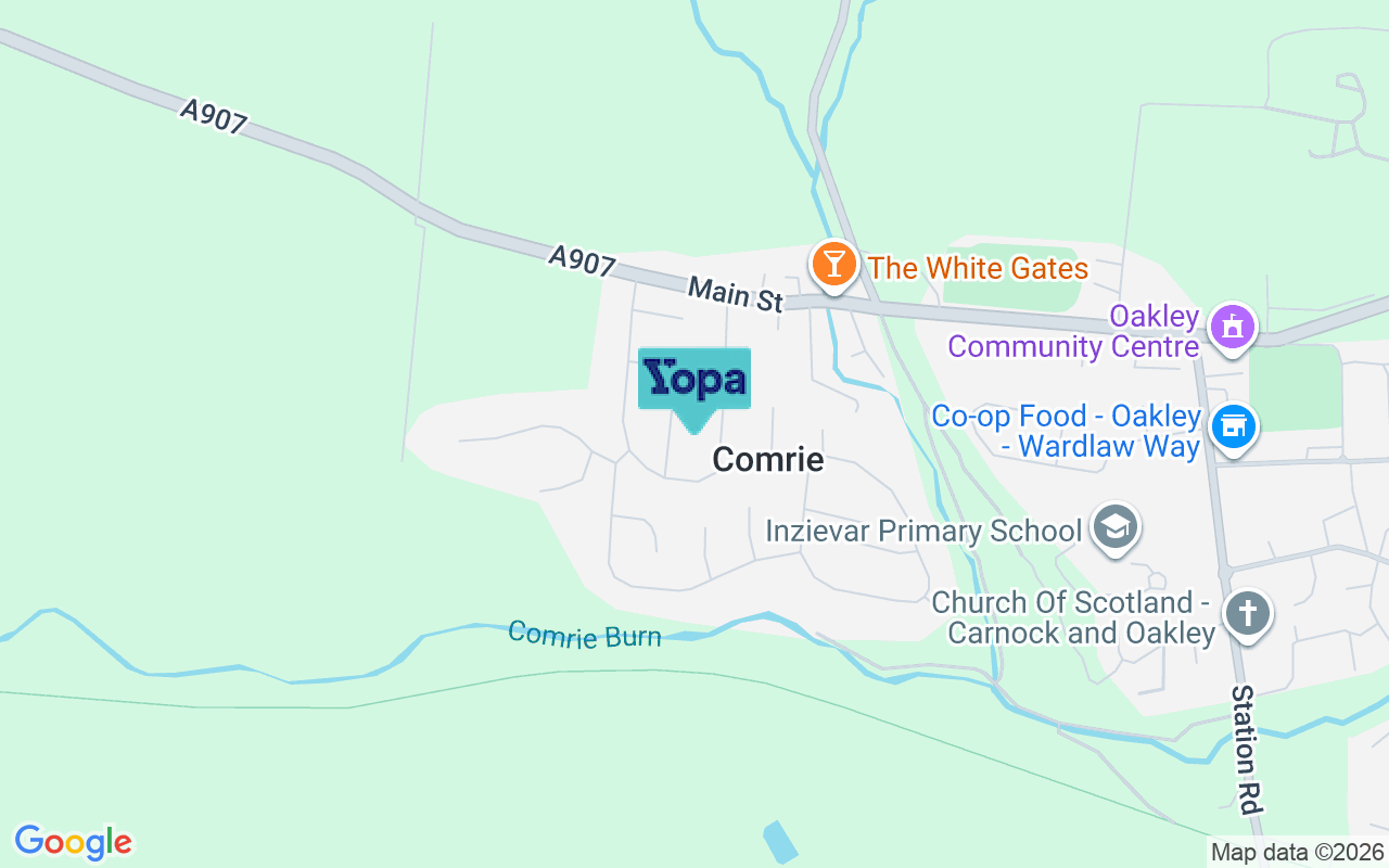 Map showing the location of KY12 9XE