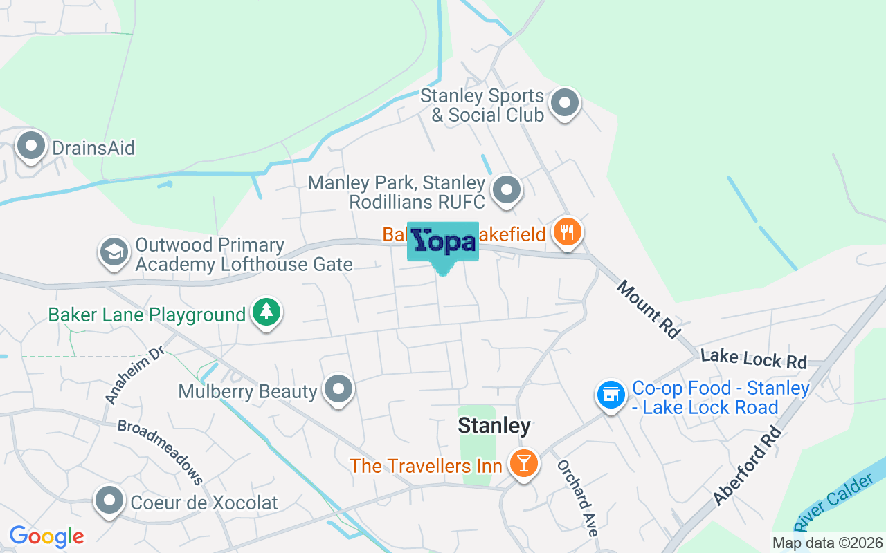 Map showing the location of WF3 4QG