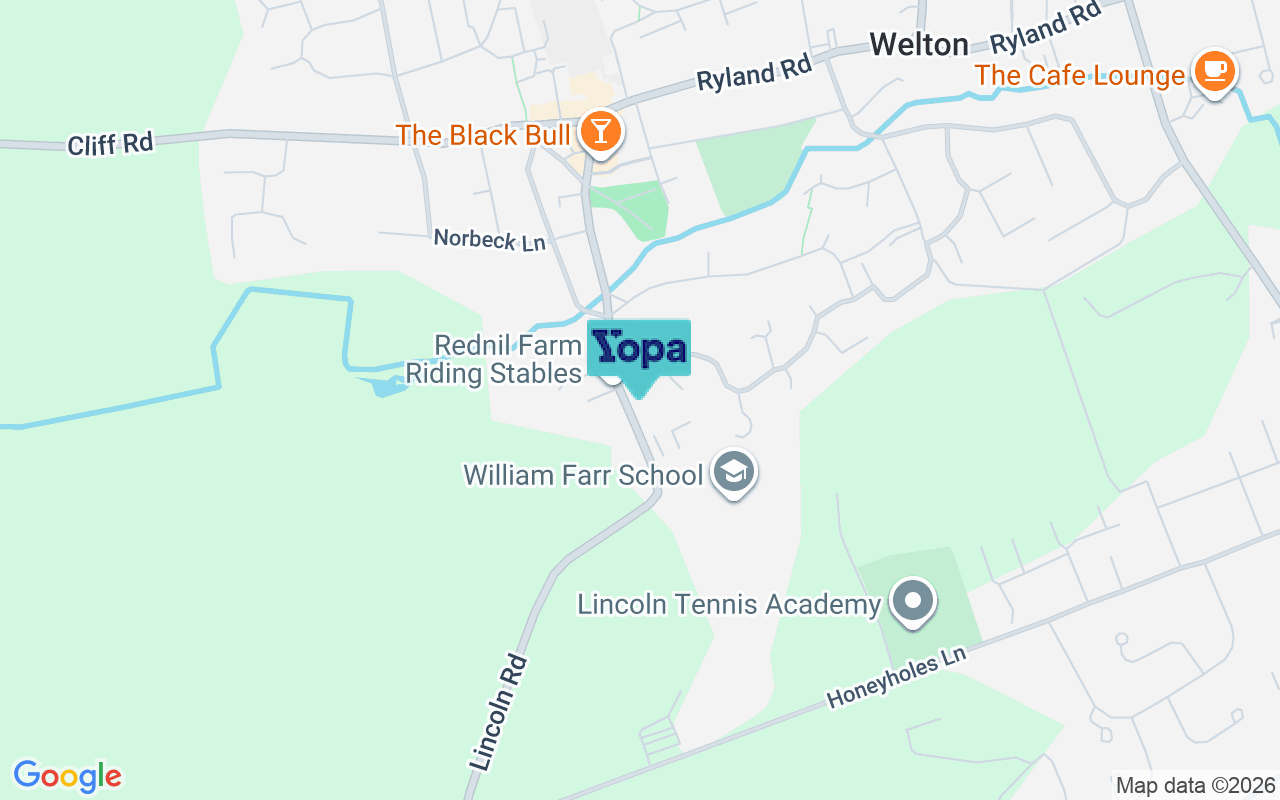 Map showing the location of LN2 3JA
