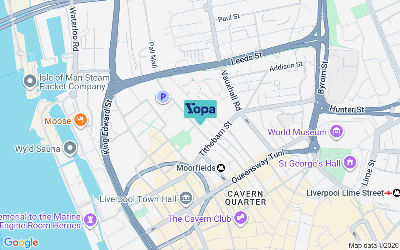 Map showing the location of L3 6AE