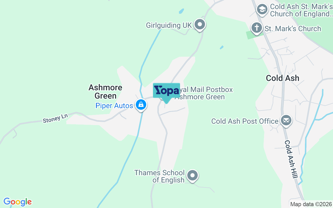 Map showing the location of RG18 9EX