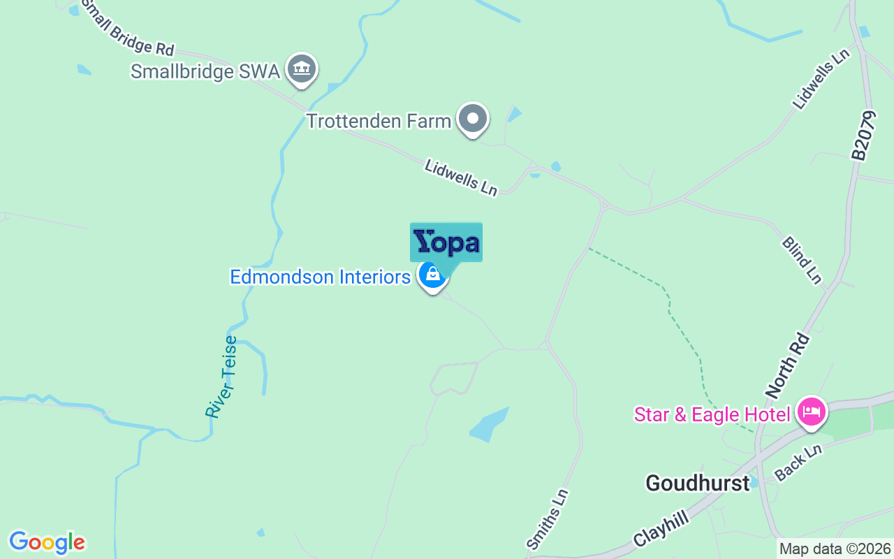 Map showing the location of TN17 1EU