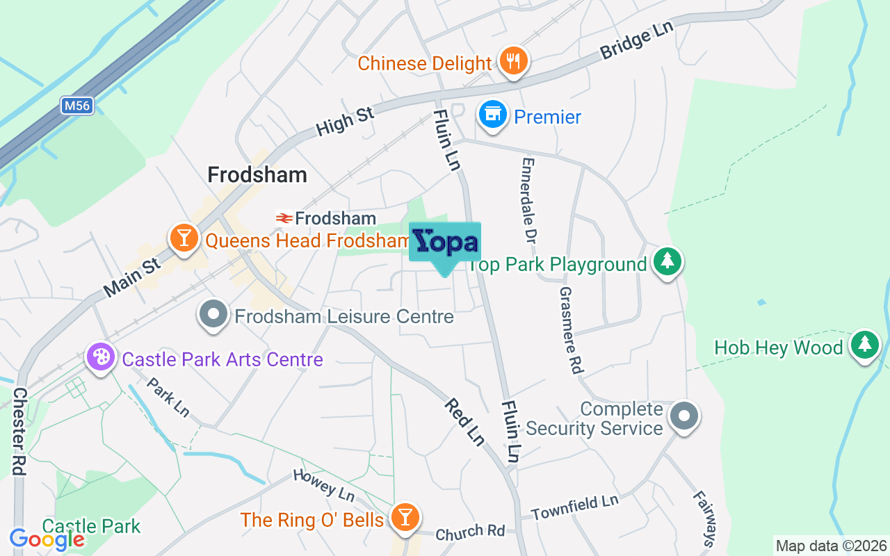 Map showing the location of WA6 7QS