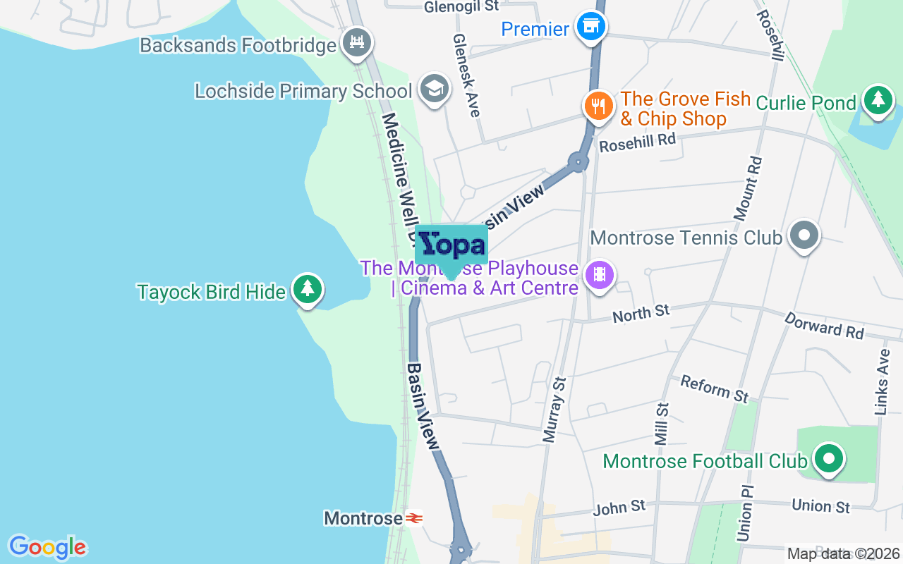 Map showing the location of DD10 8TW