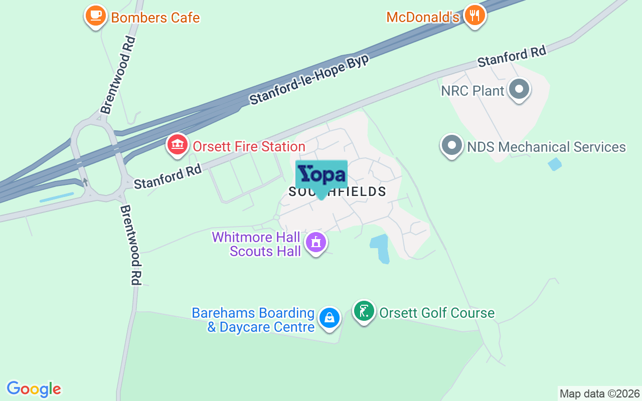 Map showing the location of RM16 3DF