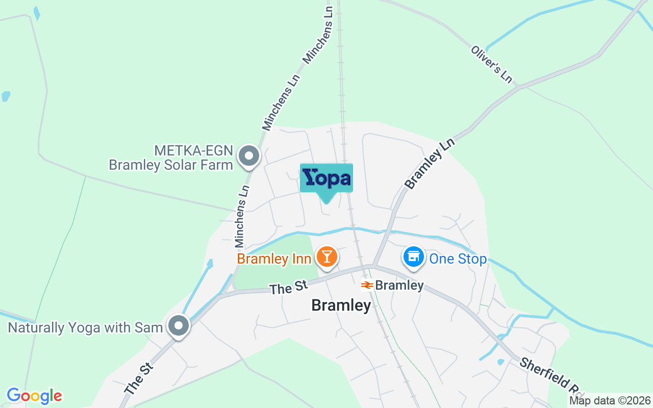 Map showing the location of RG26 5GQ
