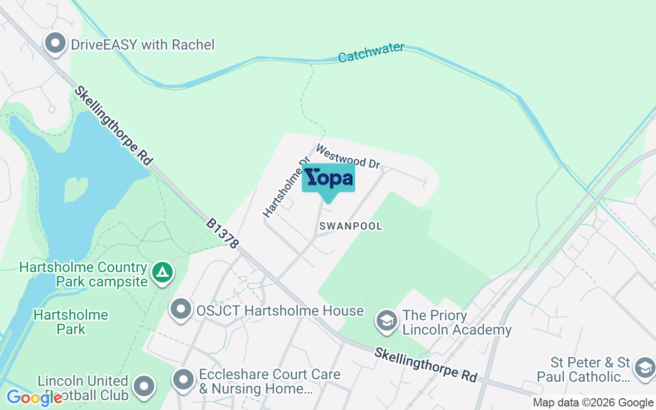 Map showing the location of LN6 0HB
