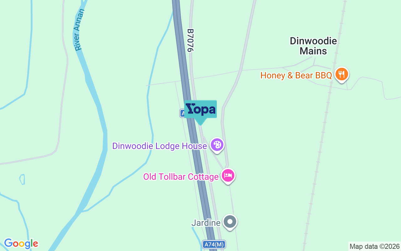 Map showing the location of DG11 2SL