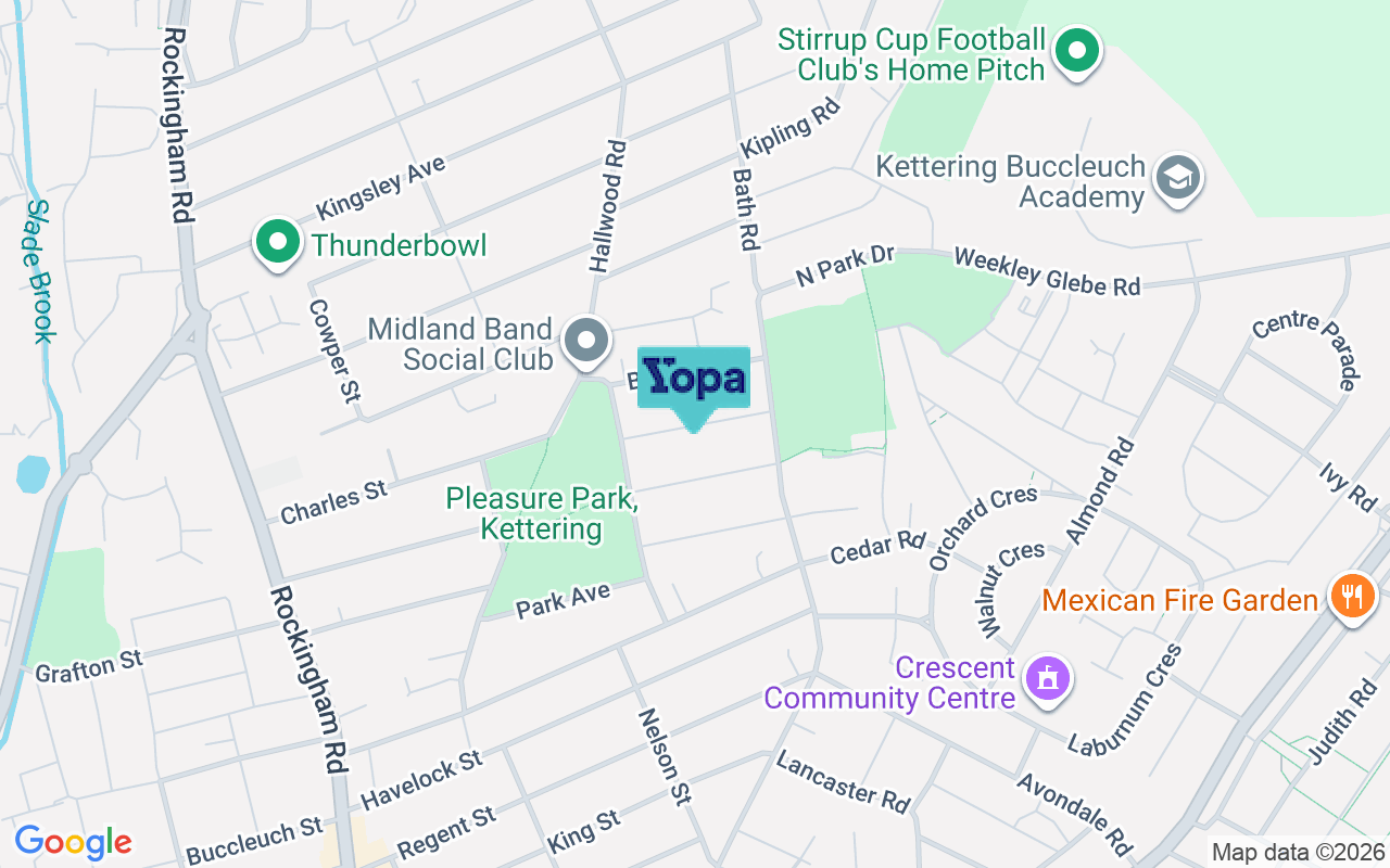 Map showing the location of NN16 9LH