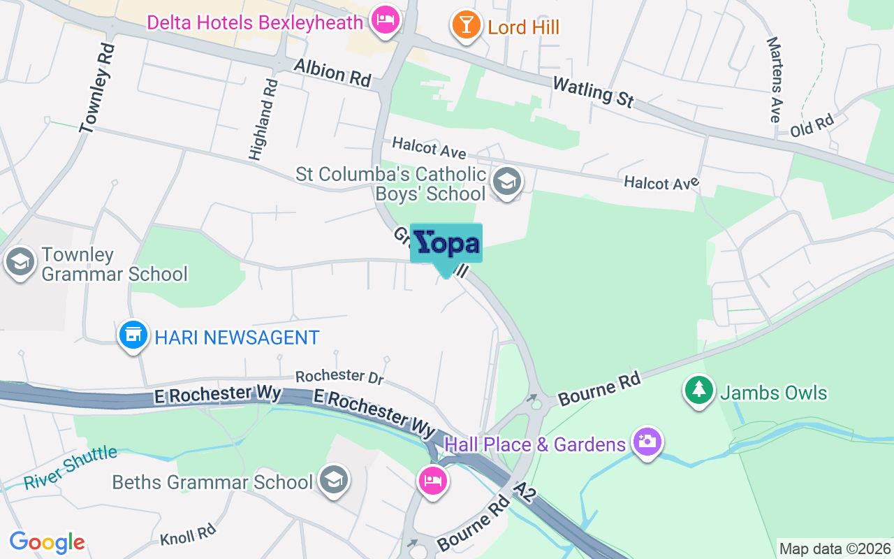 Map showing the location of DA6 7PU