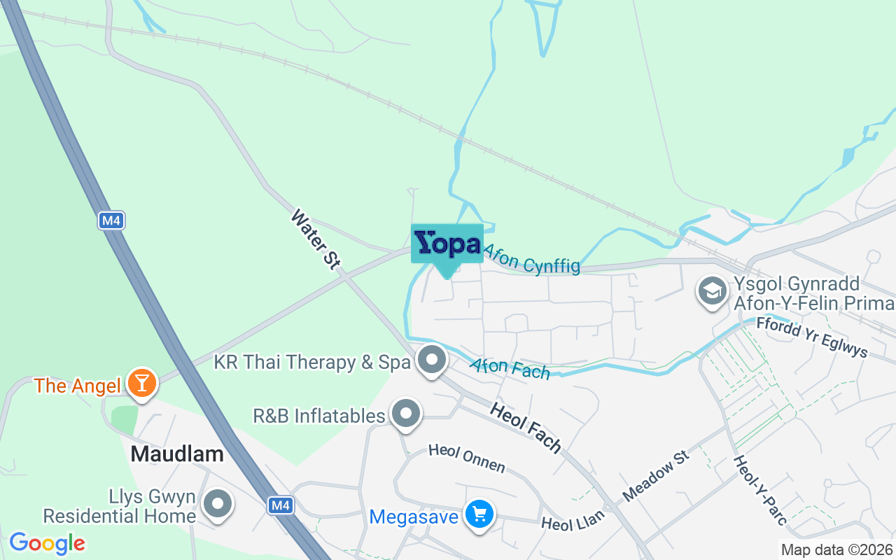 Map showing the location of CF33 4QB