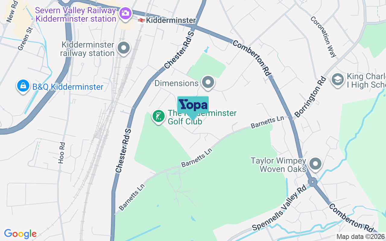 Map showing the location of DY10 3HN