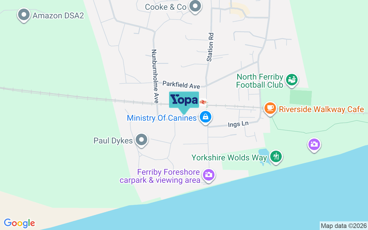 Map showing the location of HU14 3DR