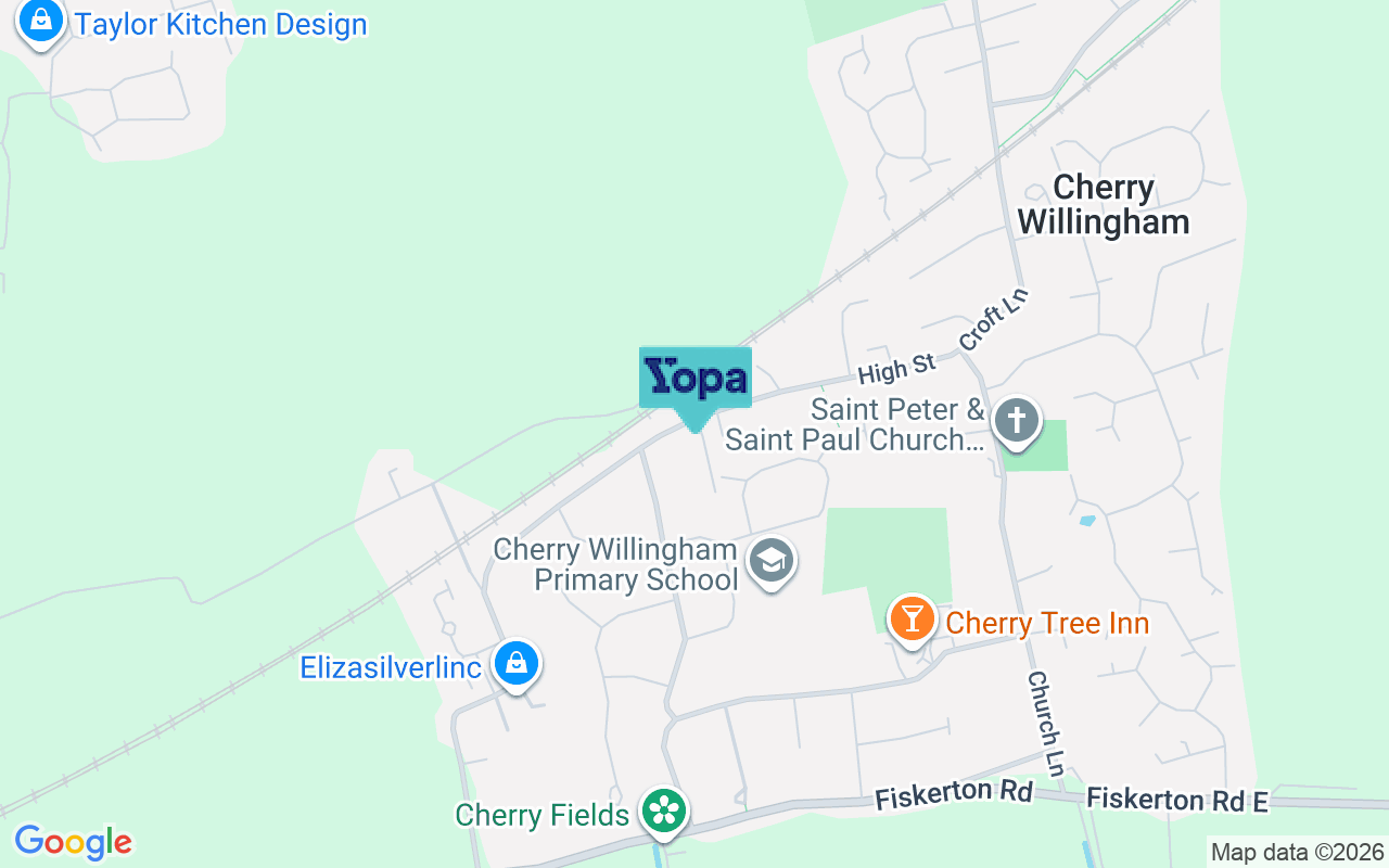 Map showing the location of LN3 4AL