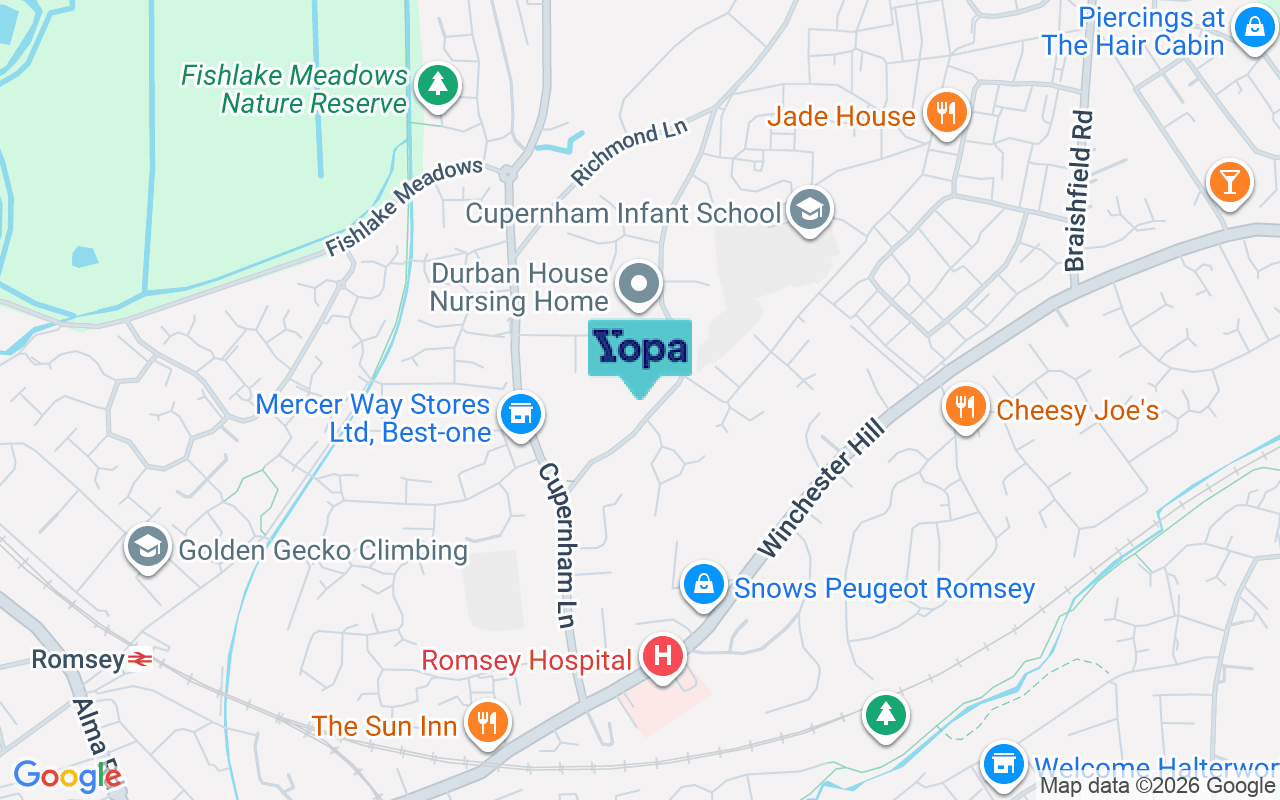 Map showing the location of SO51 7JL