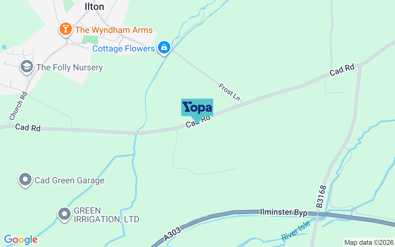 Map showing the location of TA19 9HF