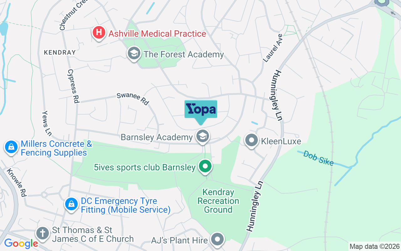 Map showing the location of S70 3BD