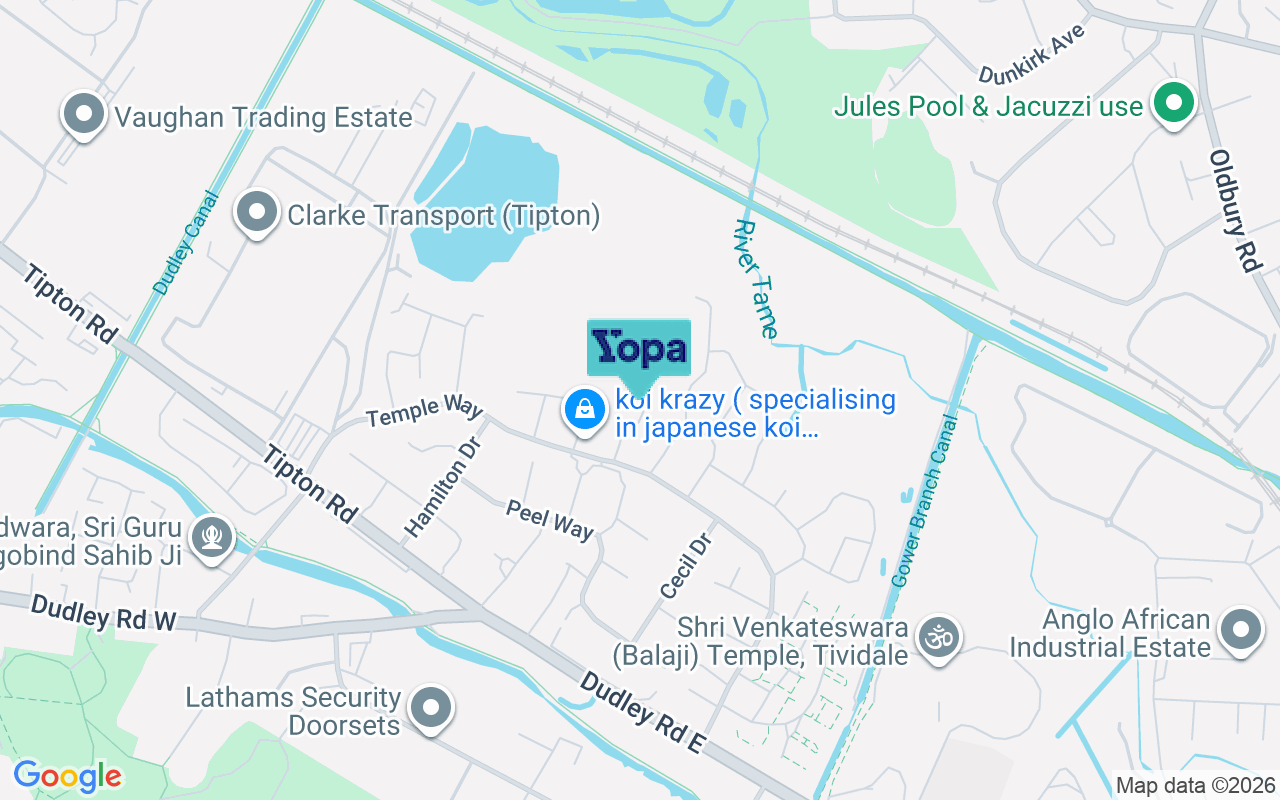 Map showing the location of B69 3JW