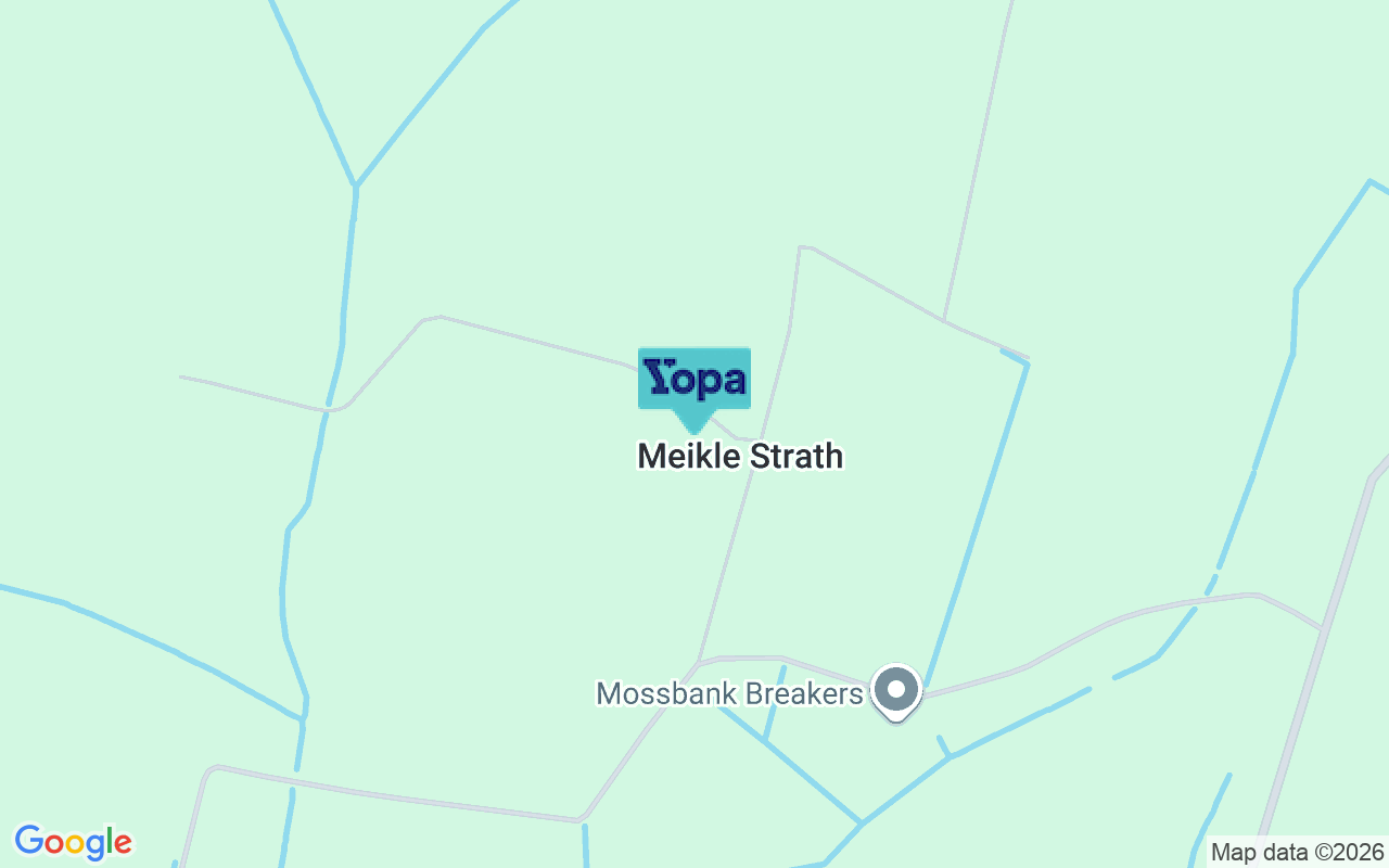 Map showing the location of AB30 1YN