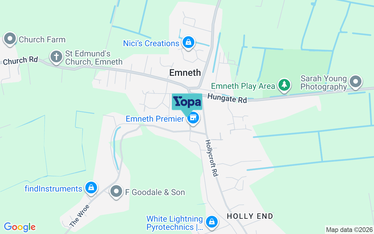 Map showing the location of PE14 8DD