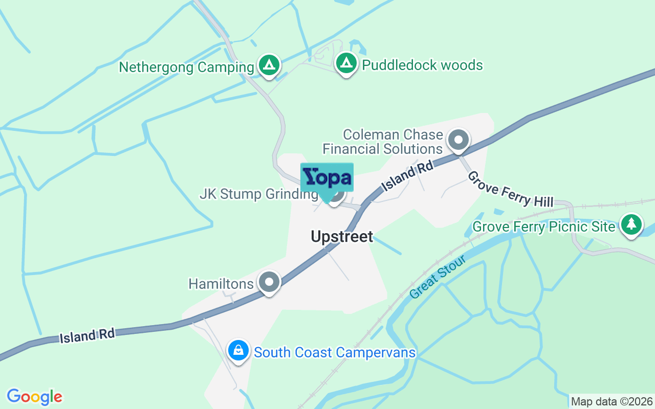 Map showing the location of CT3 4DL