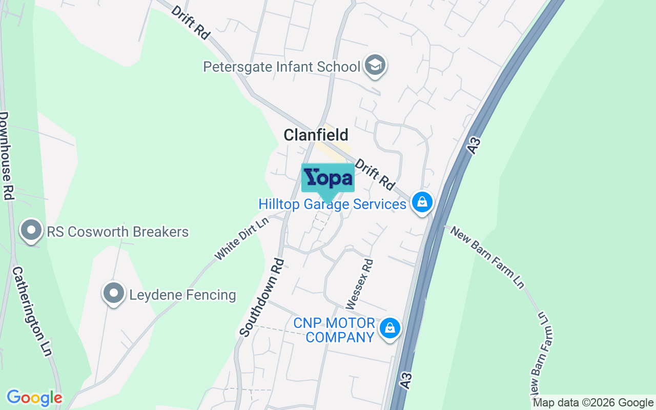 Map showing the location of PO8 0JR