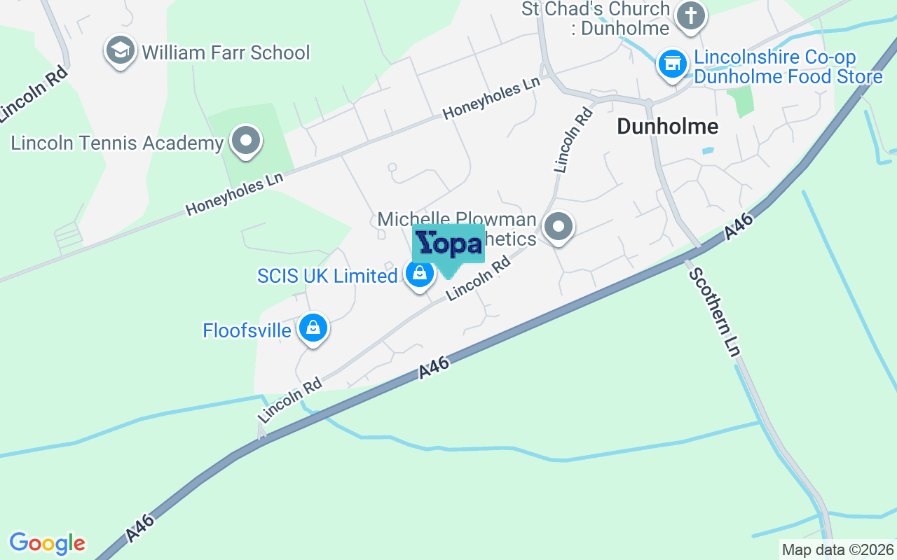 Map showing the location of LN2 3QY