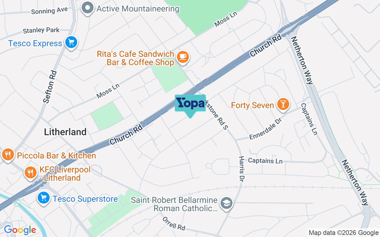 Map showing the location of L21 5HQ