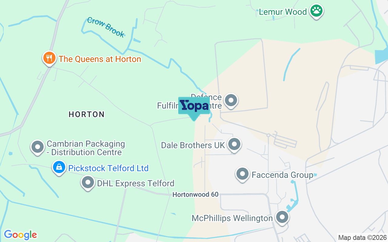 Map showing the location of TF6 6DU