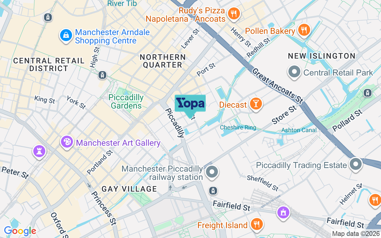 Map showing the location of M1 2PE