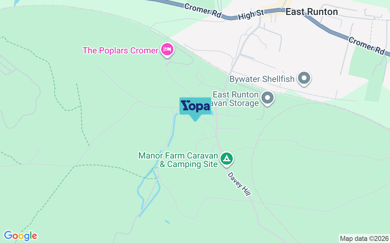 Map showing the location of NR27 9PN