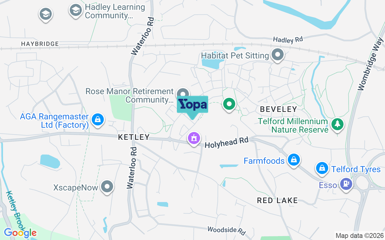 Map showing the location of TF1 5BR