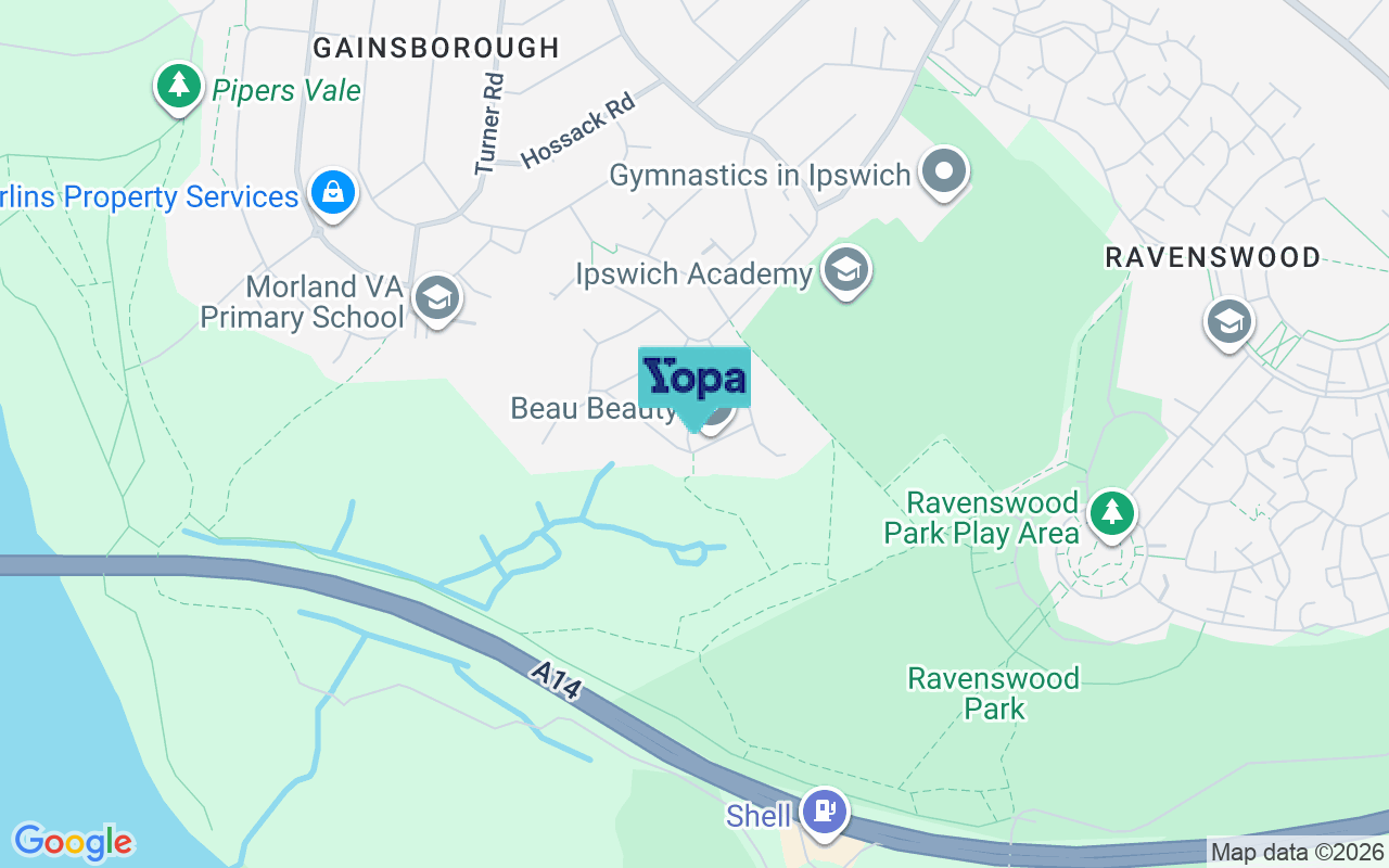 Map showing the location of IP3 0SG
