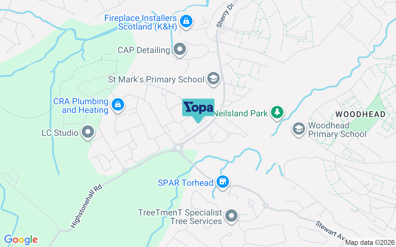 Map showing the location of ML3 8QL
