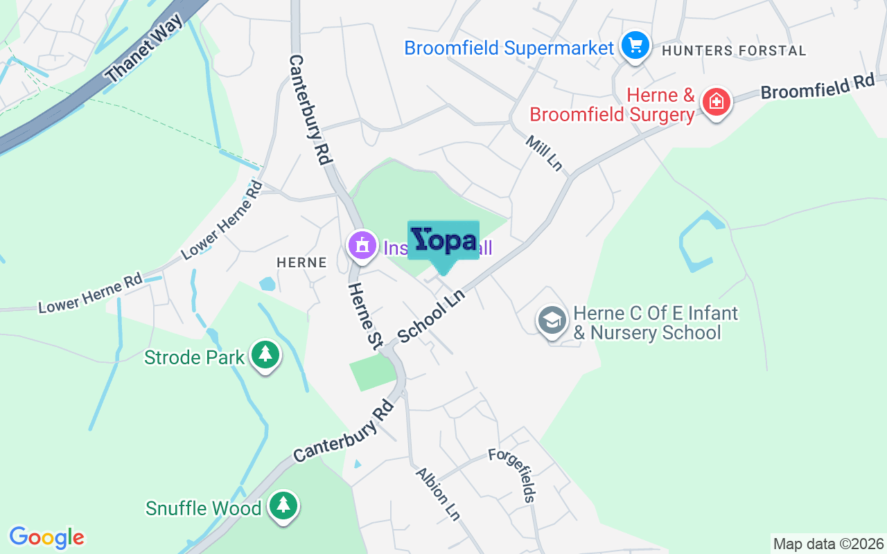 Map showing the location of CT6 7AE