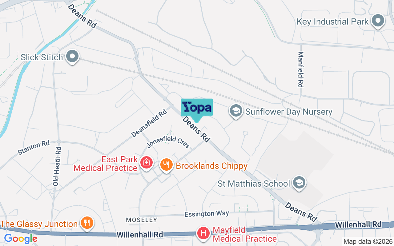 Map showing the location of WV1 2BA