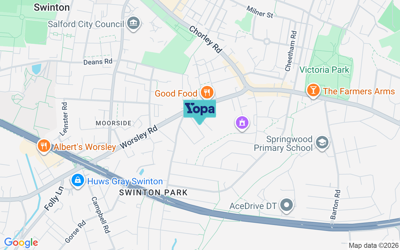 Map showing the location of M27 5WQ