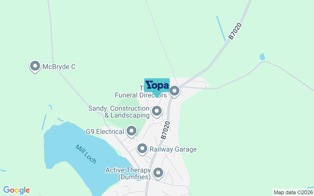 Map showing the location of DG11 1LJ