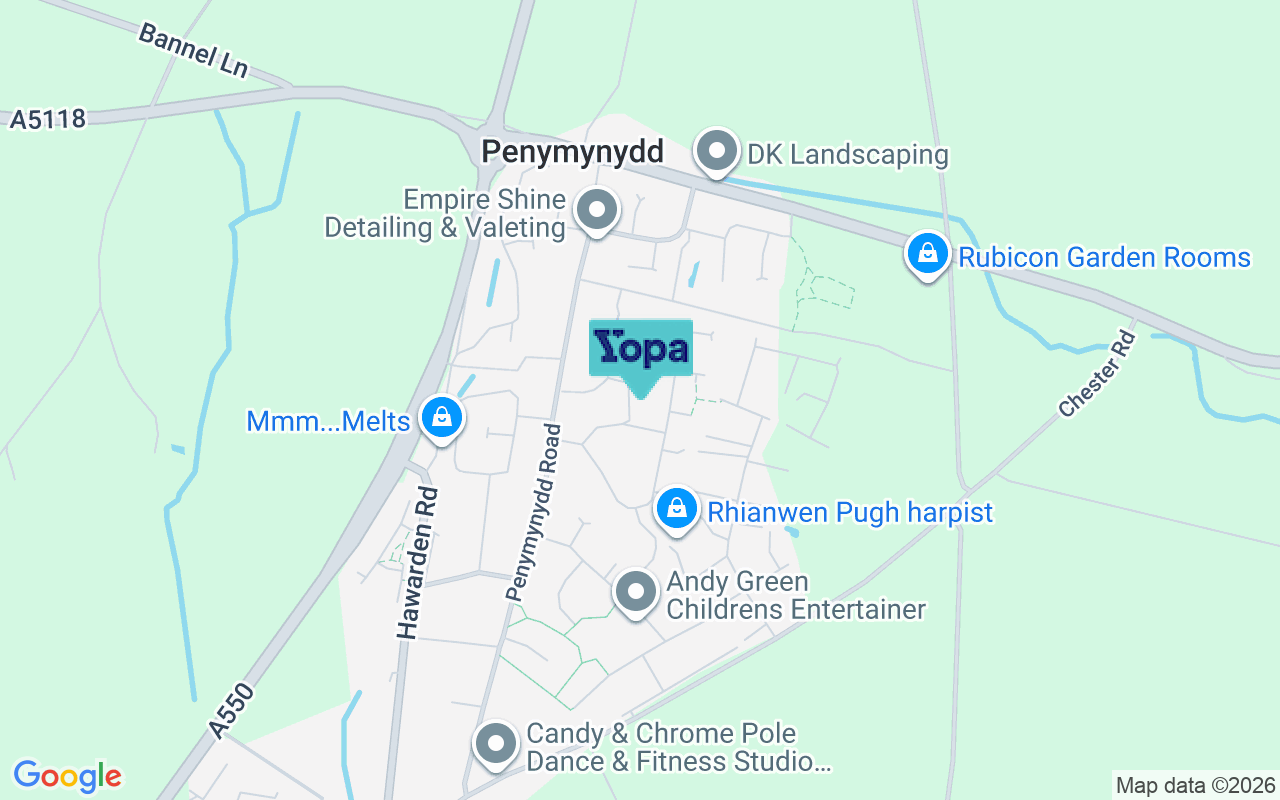 Map showing the location of CH4 0LB