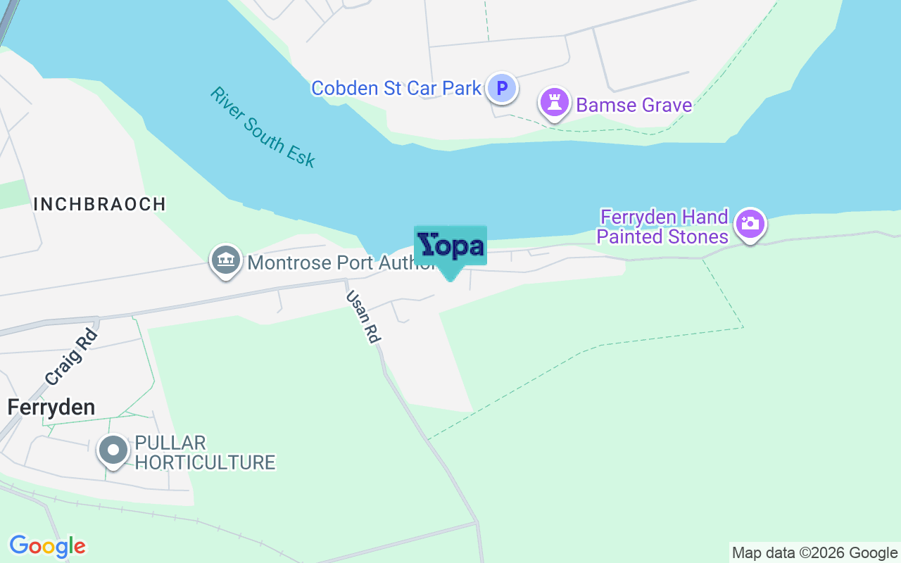 Map showing the location of DD10 9RY