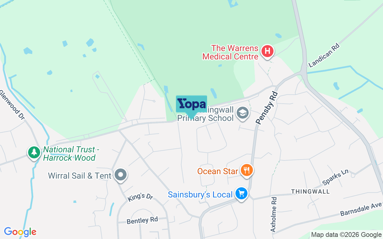 Map showing the location of CH61 3UZ