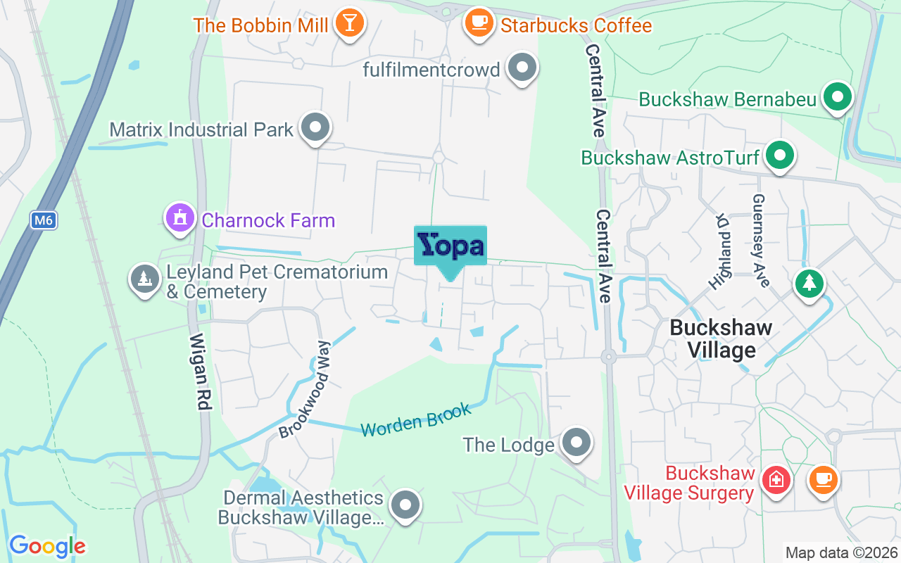 Map showing the location of PR7 7FH